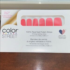Color Street Coral Nail Polish Strips